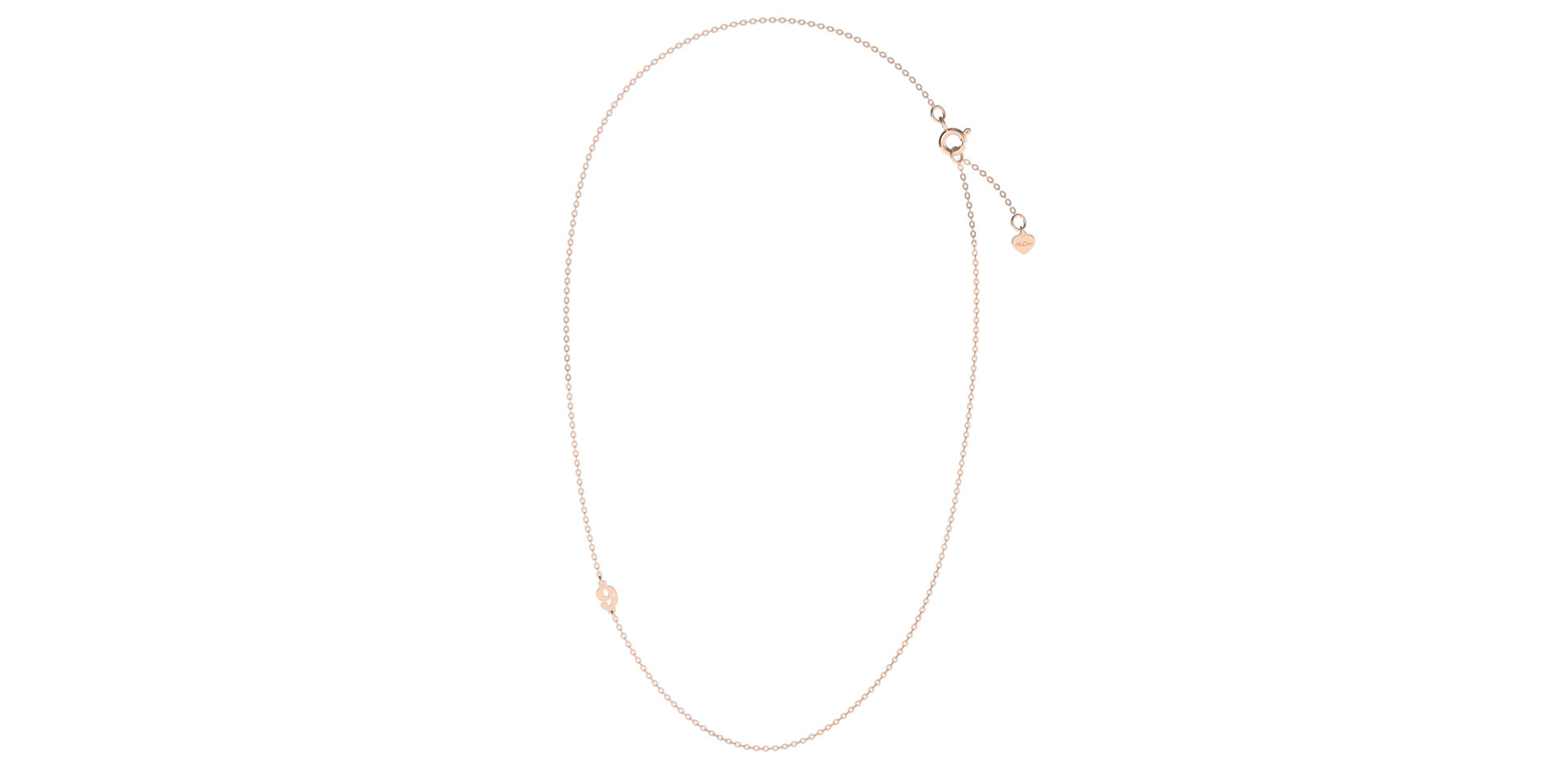 Náhrdelník s diamantom Lucky Nine