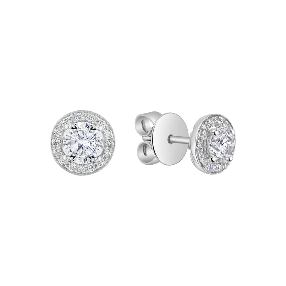 Náušnice s diamantmi Sparkling Rain