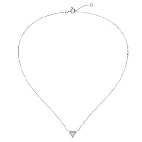Náhrdelník s diamantmi Charming Triangle