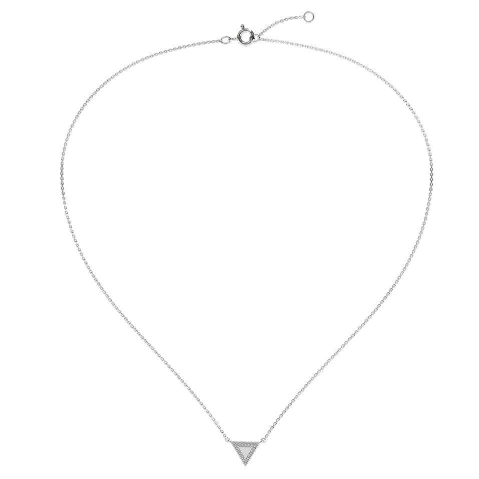 Náhrdelník s diamantmi Charming Triangle