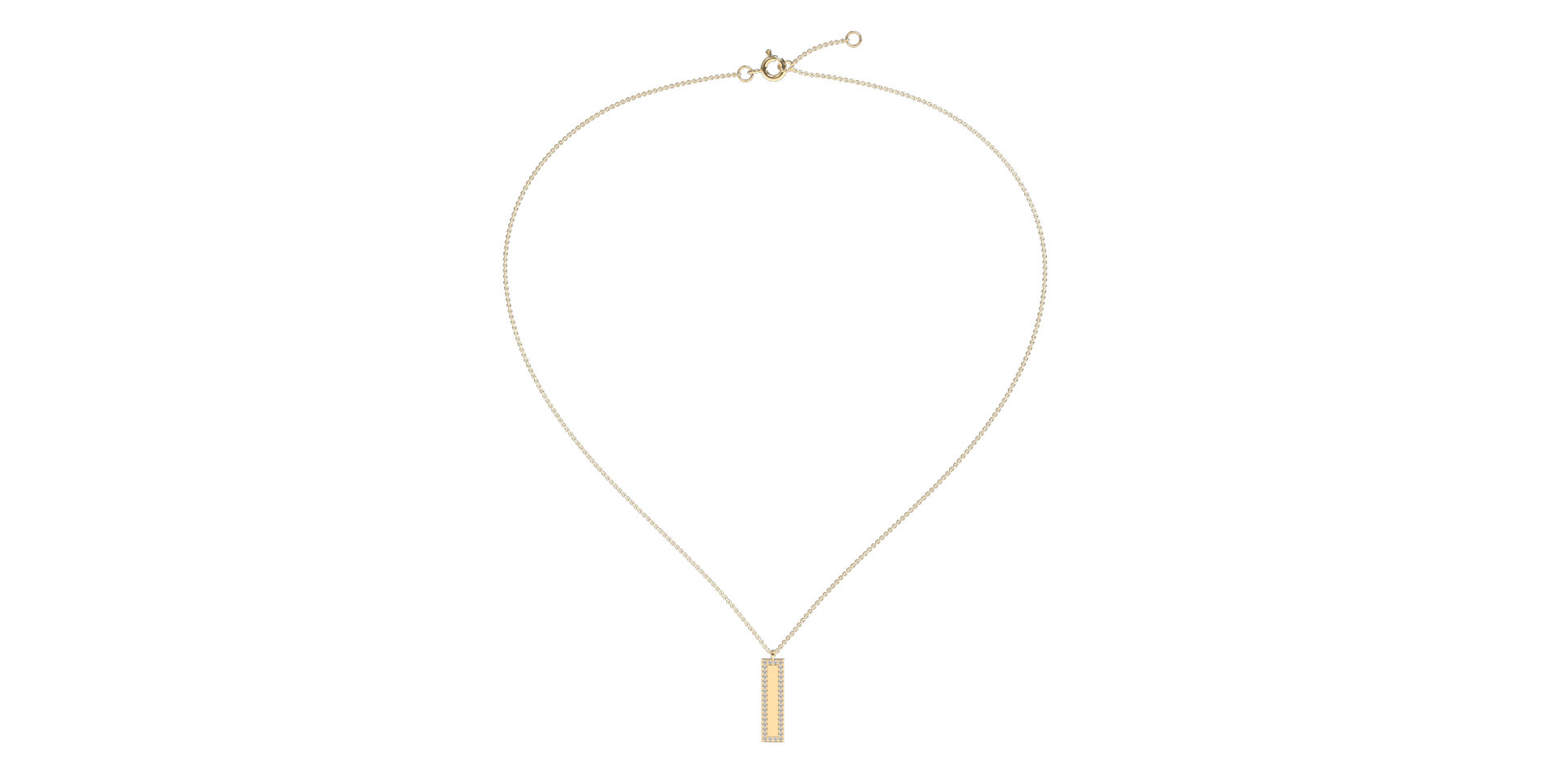 Náhrdelník s diamantmi Diamond Shimmer