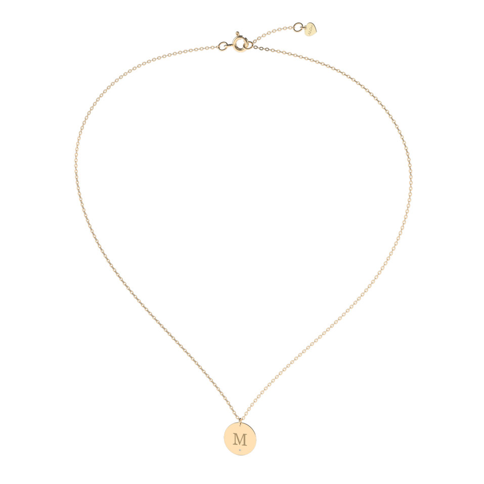 Náhrdelník s diamantom Big Coins M