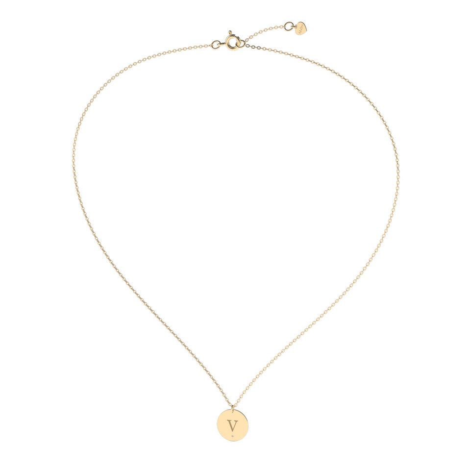 Náhrdelník s diamantom Big Coins V