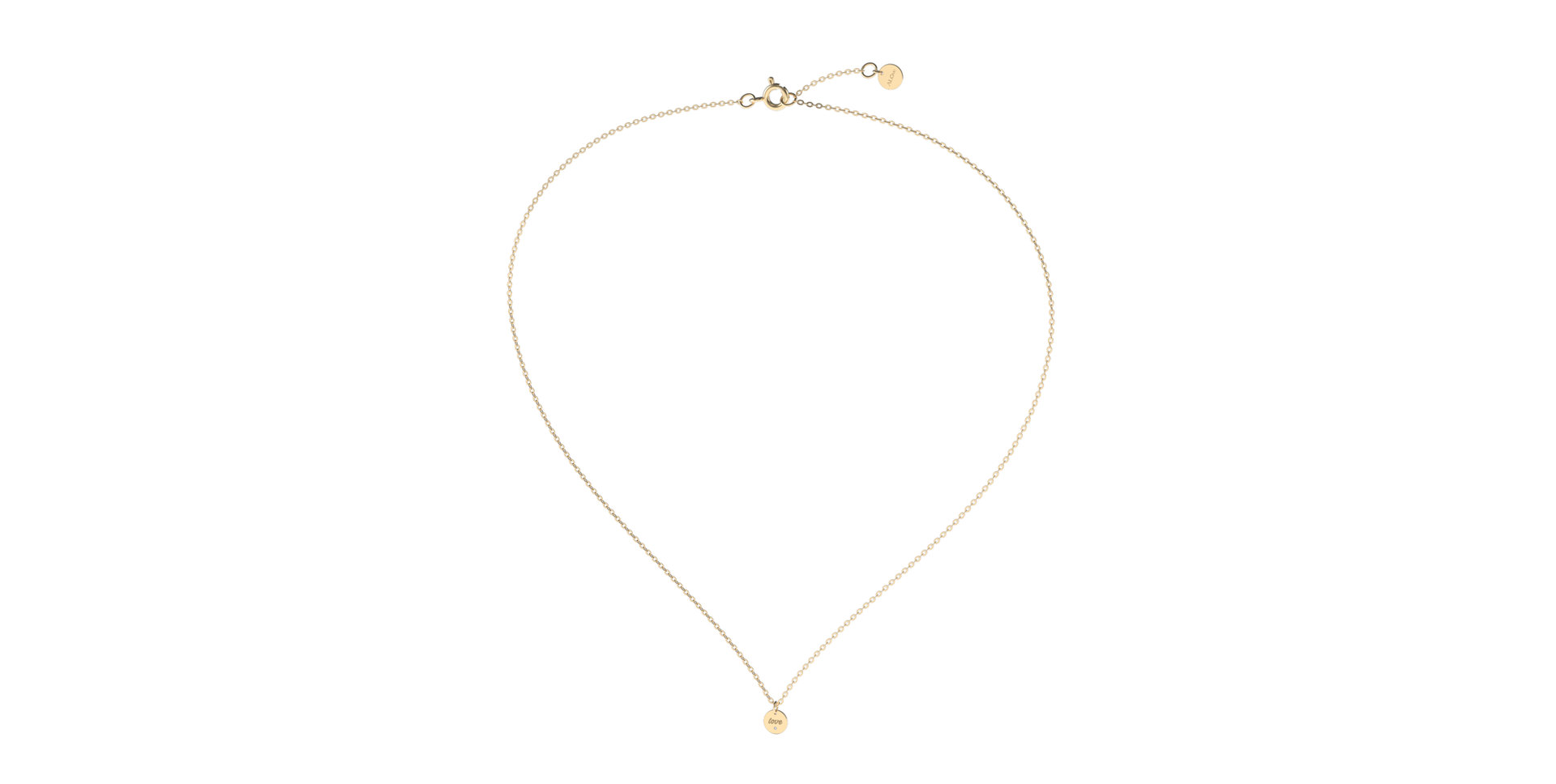 Náhrdelník s diamantom Love Circle