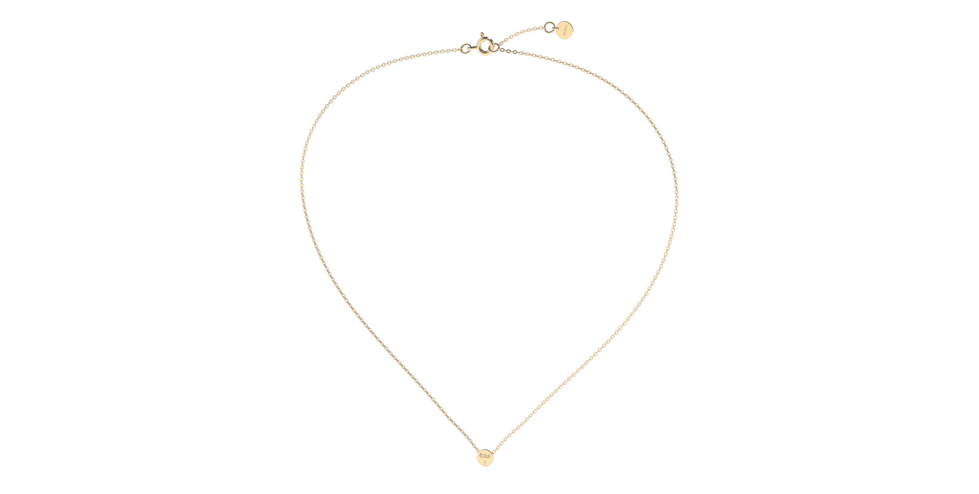 Náhrdelník s diamantom Minimalism