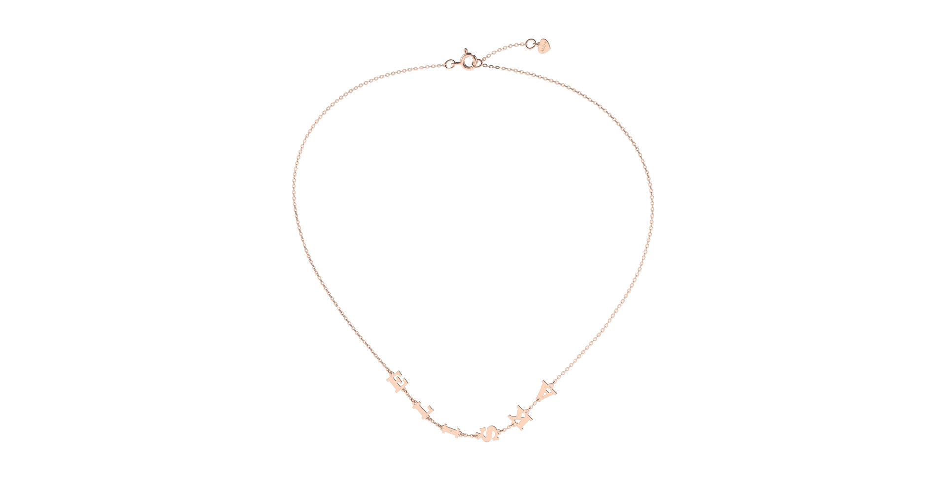 Náhrdelník s diamantom Big Letters