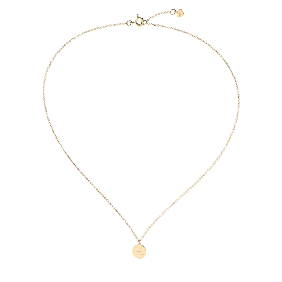 Náhrdelník s diamantom Icon Cross