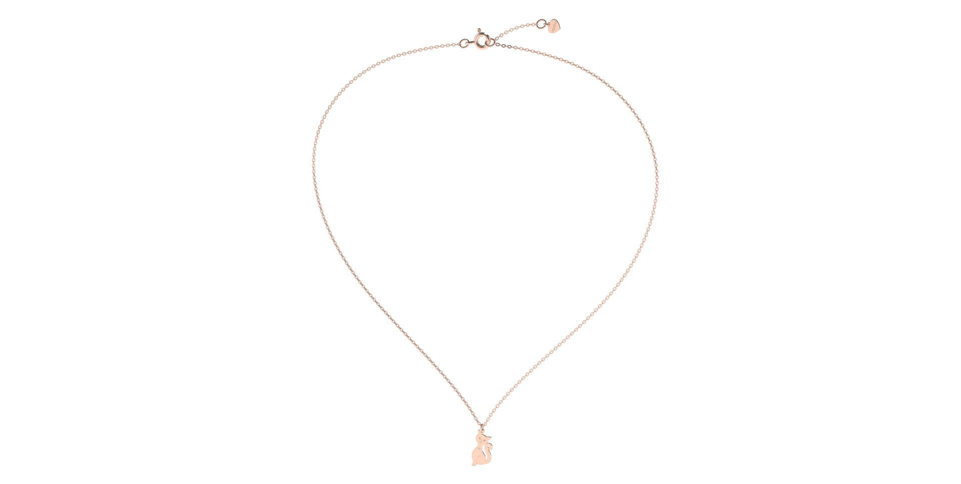 Náhrdelník s diamantom Cat