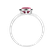 Prsteň s topásom pink Bonbon2