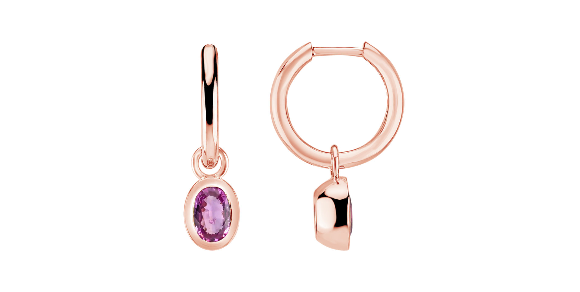 Naušnice so zafírom Elodie