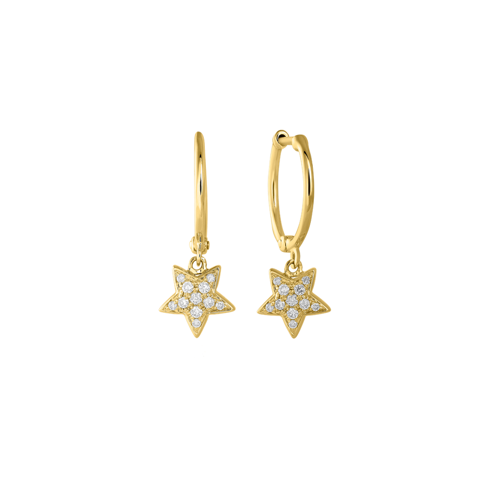 Náušnice s diamantmi Amazing Night