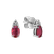 Náušnice s rubínom a diamantmi Mystery Secrets3
