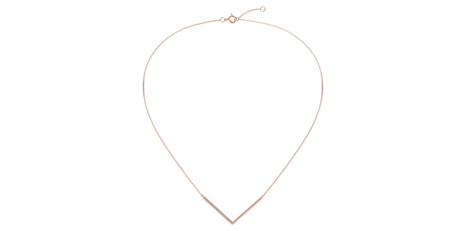 Náhrdelník s diamantmi Victory Line