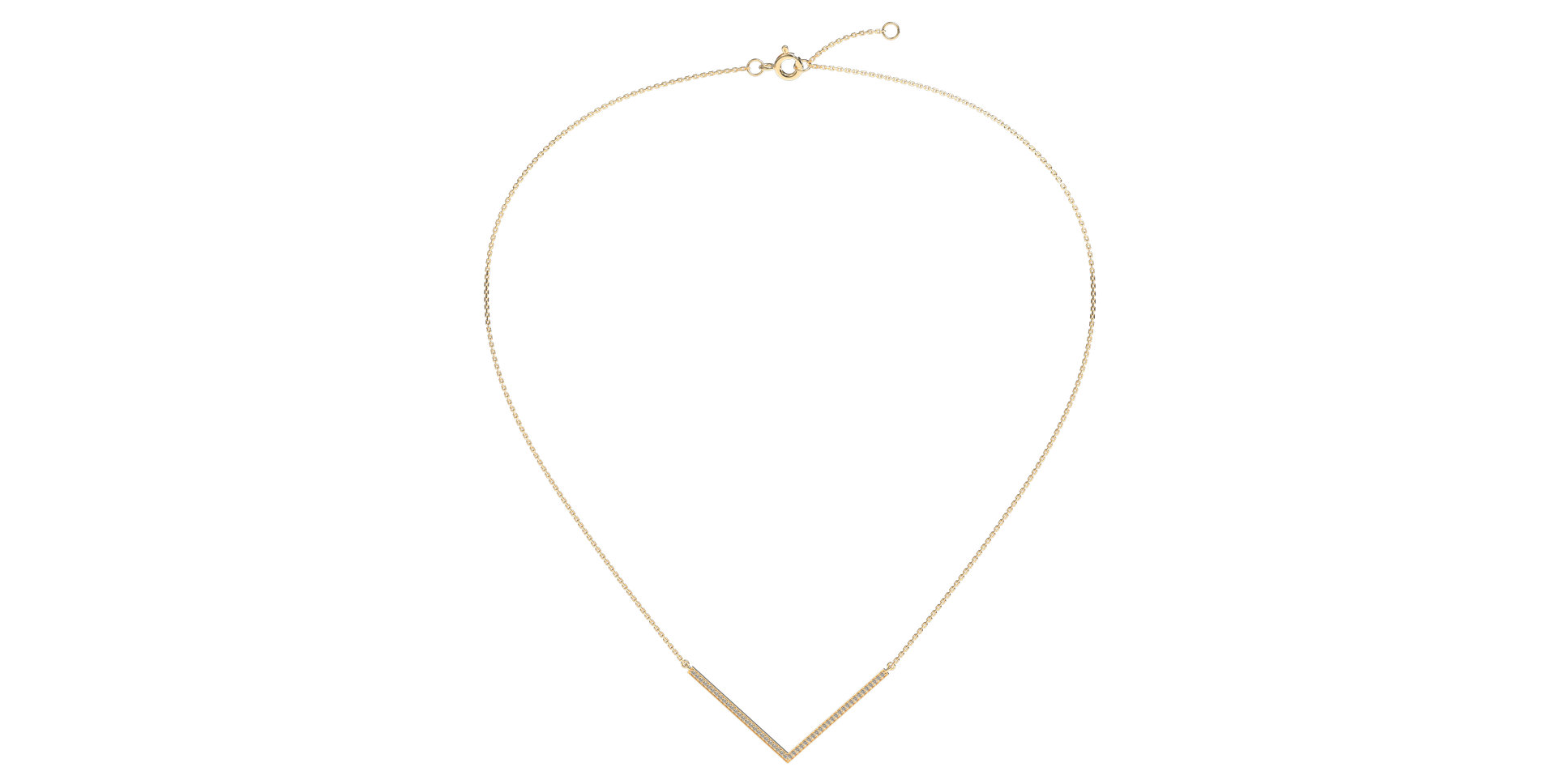 Náhrdelník s diamantmi Victory Line