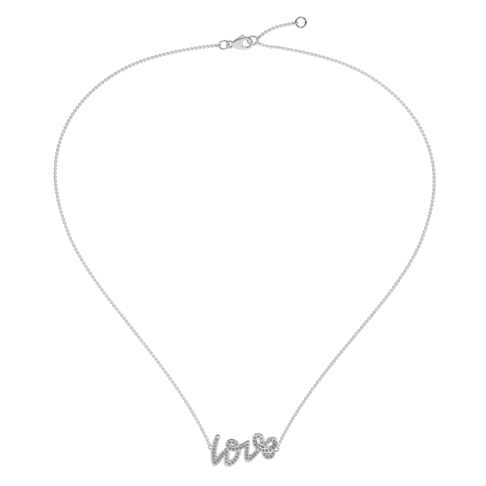 Náhrdelník s diamantmi Diamond Love