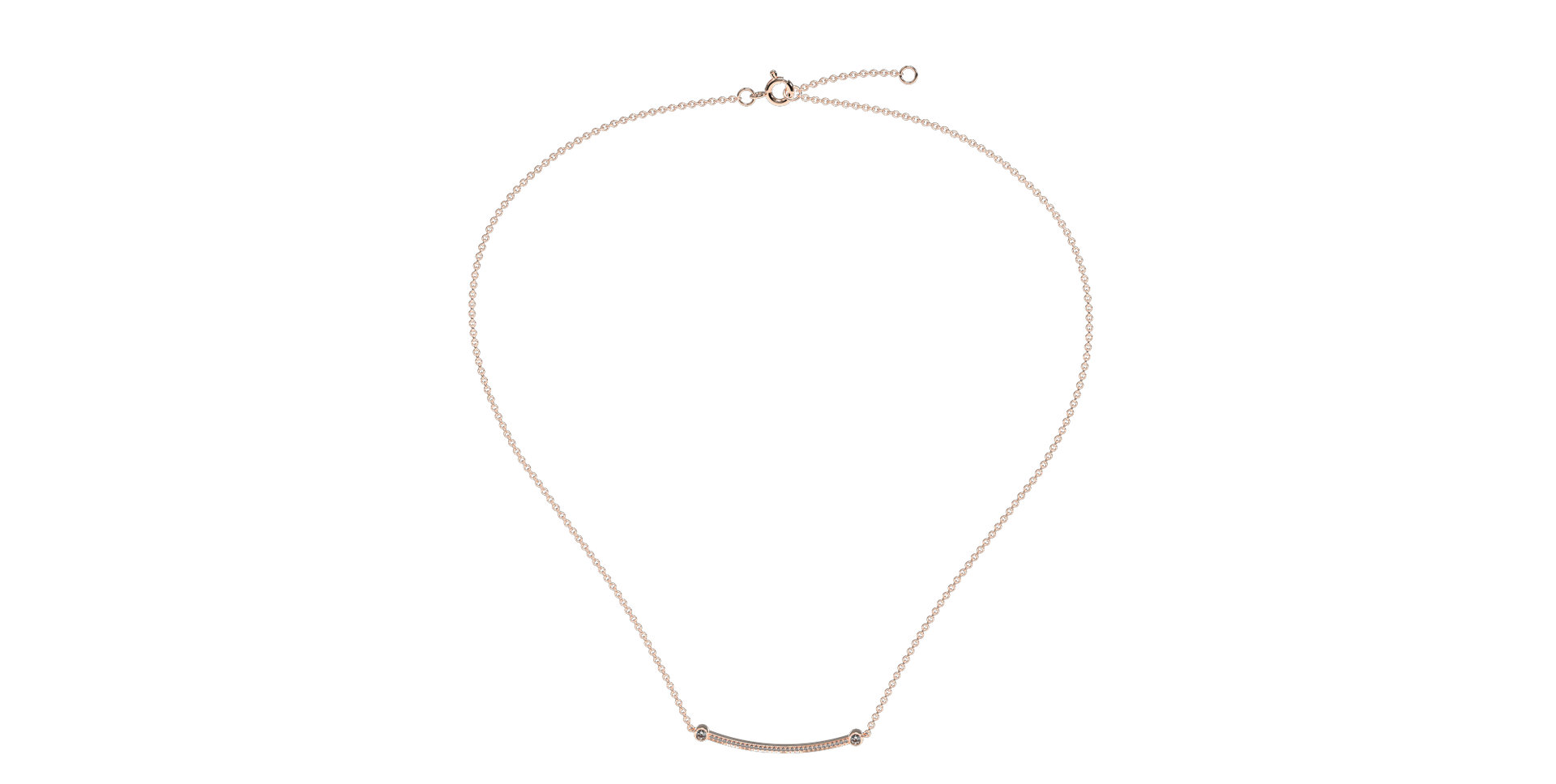Náhrdelník s diamantmi Diamond Line