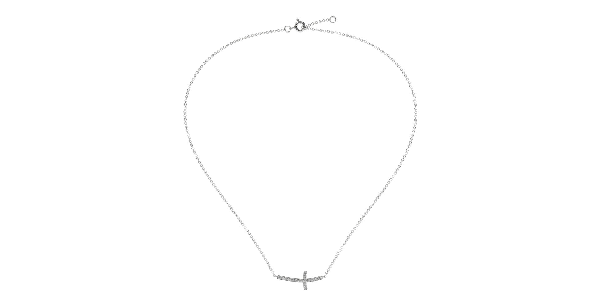 Náhrdelník s diamantmi Cross