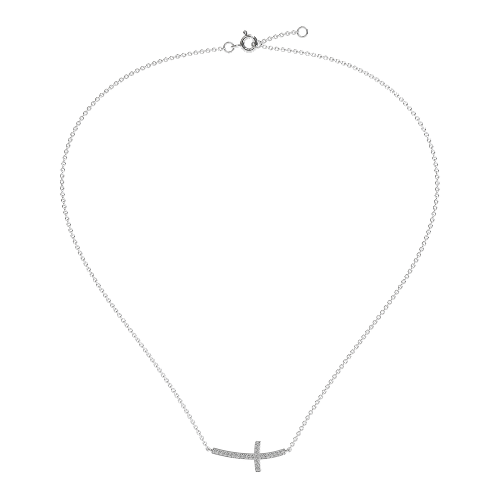 Náhrdelník s diamantmi Cross