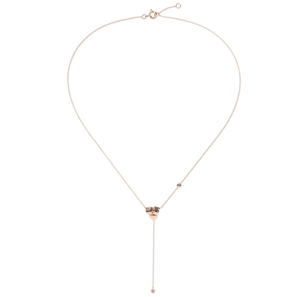 Náhrdelník s diamantmi Petal