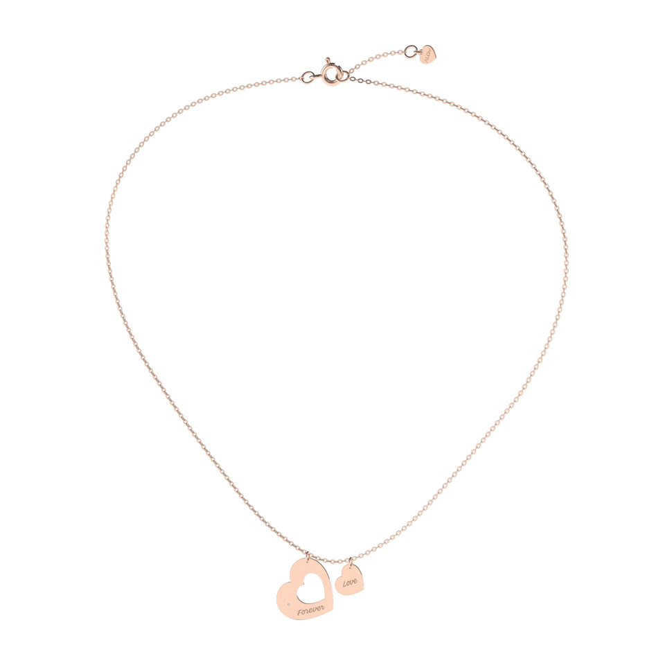 Náhrdelník s diamantom Love Forever