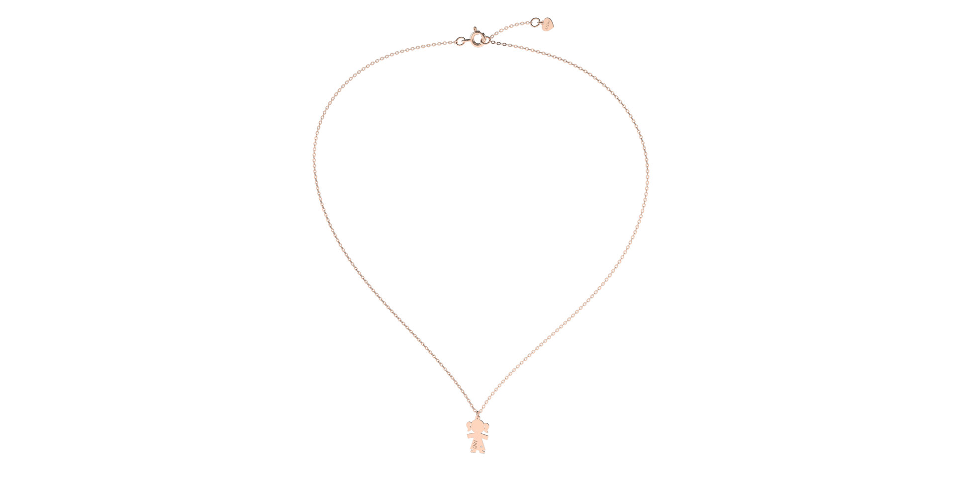 Náhrdelník s diamantom Girl