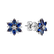 Náušnice s diamantmi a zafírom Magic Flower3