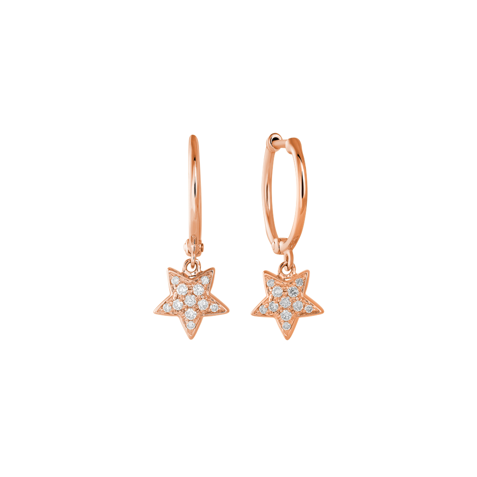 Náušnice s diamantmi Amazing Night