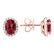 Náušnice s rubínom a diamantmi Princess3