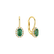 Náušnice s diamantmi a smaragdom Princess3