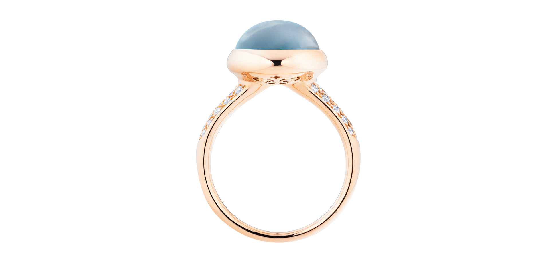 Prsteň s diamantmi a topásom Velluto