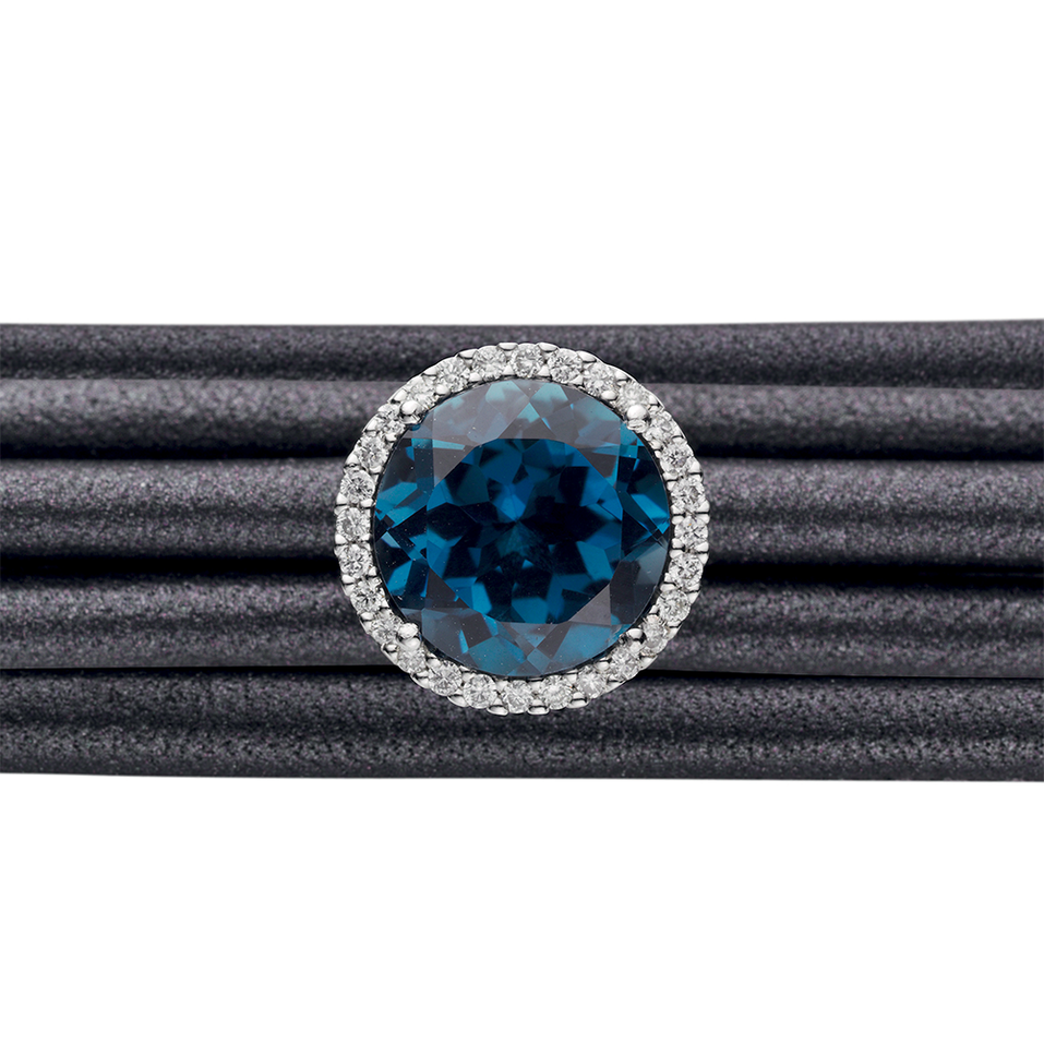 Prívesok s diamantmi a topásom london Espressivo