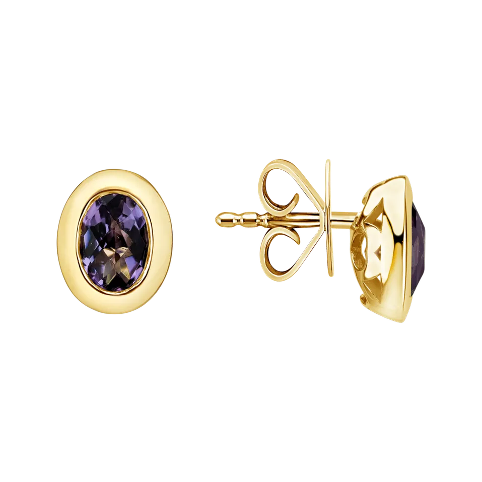 Náušnice s ametystom Sylvette