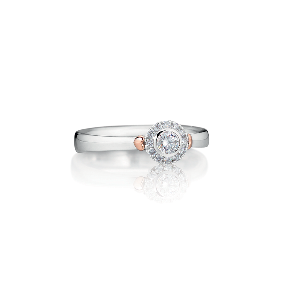 Prsteň s diamantmi Di Cuore