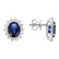 Náušnice s diamantmi a zafírom Princess3
