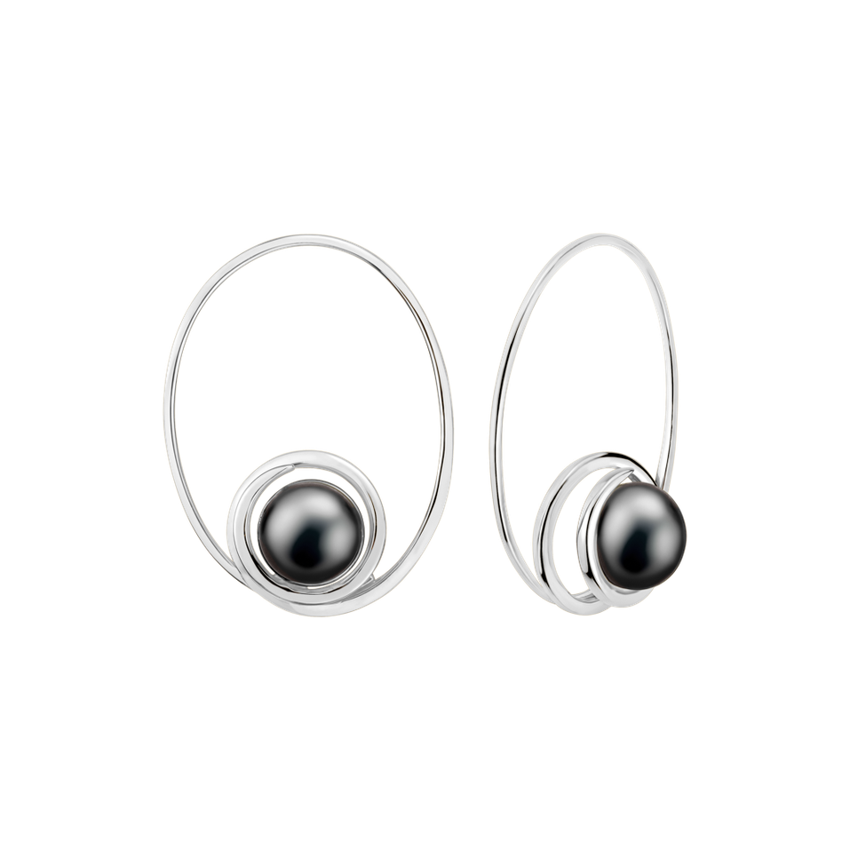 Náušnice s perlou Aquarius