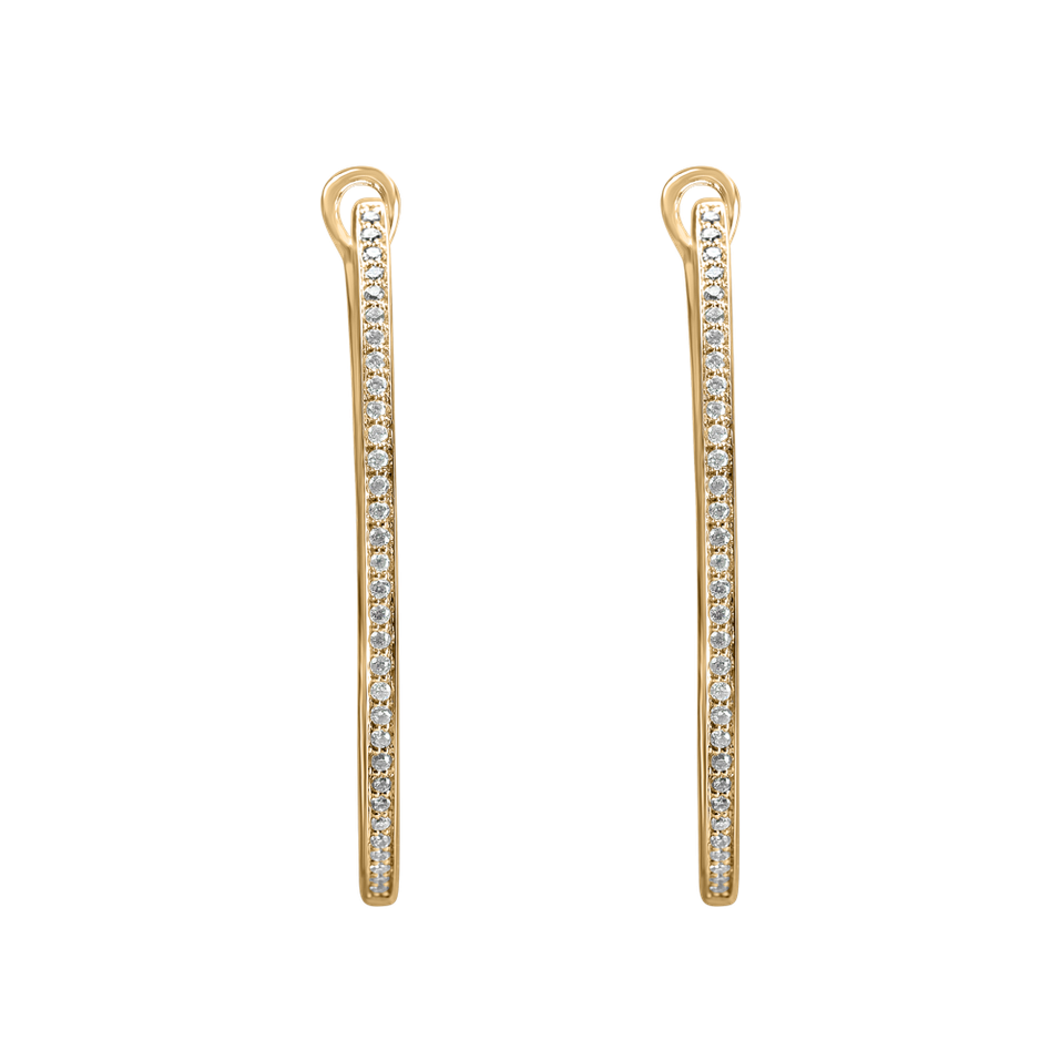 Náušnice s diamantmi Shiny Gleam