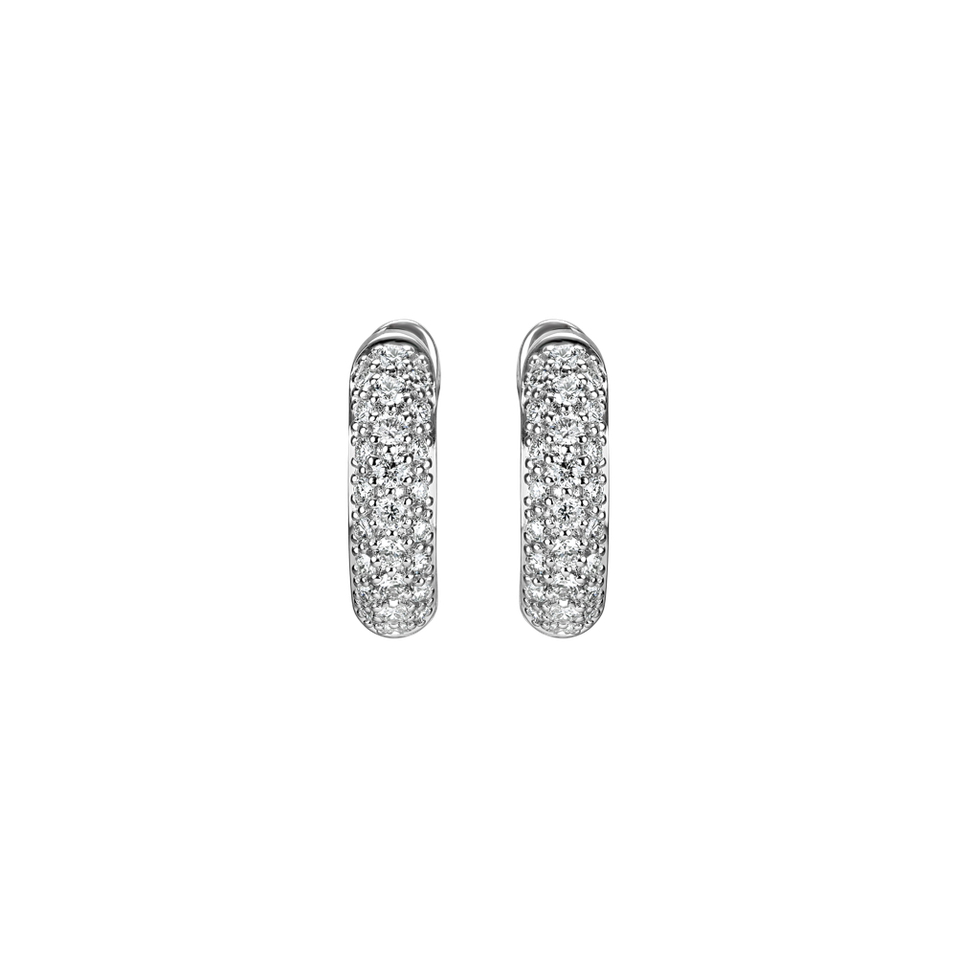 Náušnice s diamantmi Shiny Poem