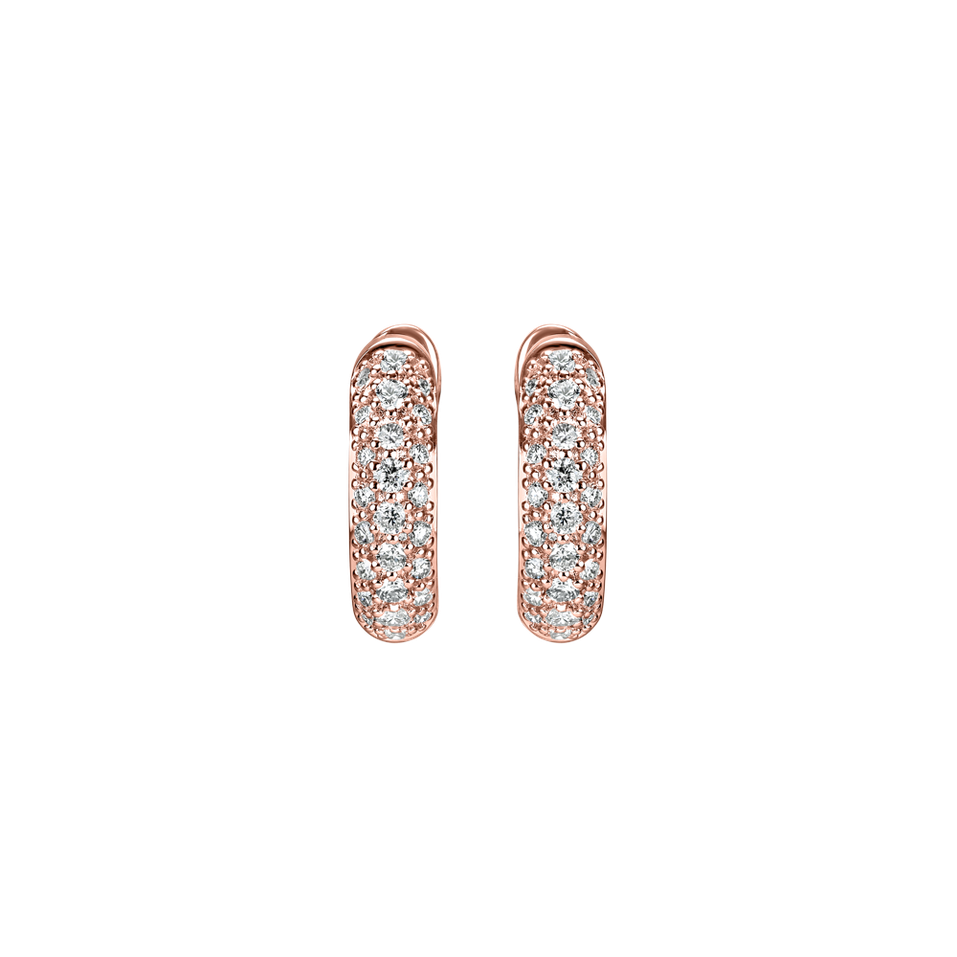 Náušnice s diamantmi Shiny Poem