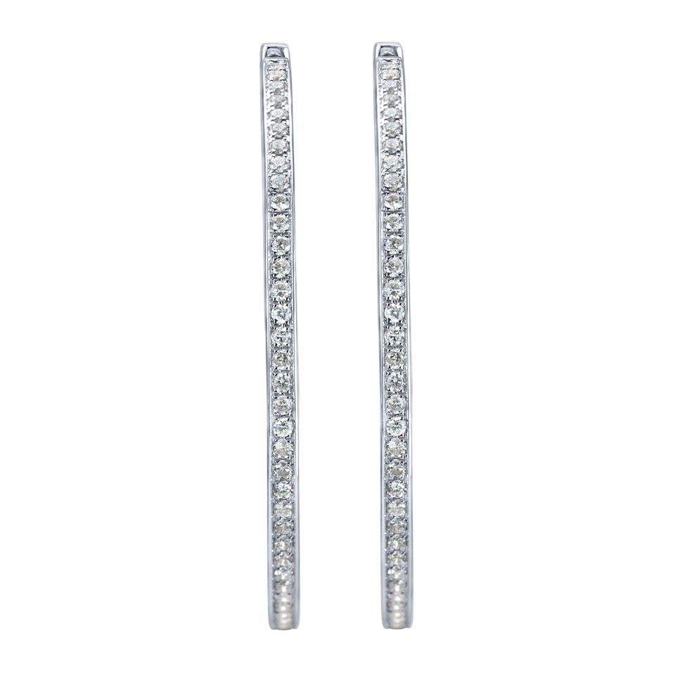 Náušnice s diamantmi Shiny Rain