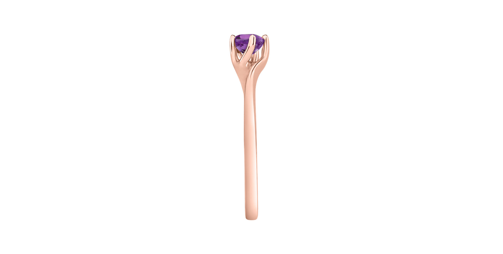 Prsteň s ametystom brazil Bonbon