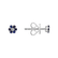 Náušnice s diamantom a zafírmi Shiny Constellation3