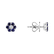Náušnice s diamantom a zafírmi Shiny Constellation3