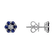 Náušnice s diamantom a zafírmi Shiny Constellation3
