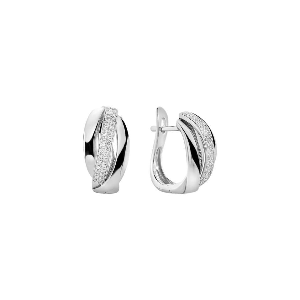 Náušnice s diamantmi Charming Ray