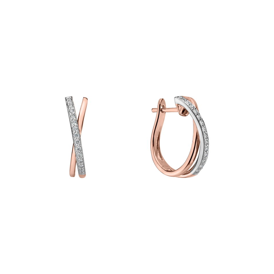 Náušnice s diamantmi Radiant Impulse