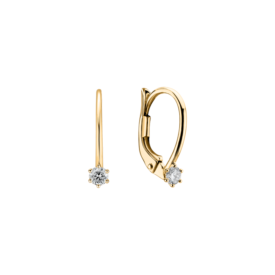 Náušnice s diamantom Everyday Glow