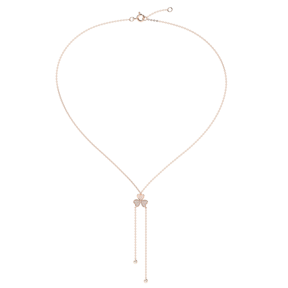 Náhrdelník s diamantmi Flower Waterfall