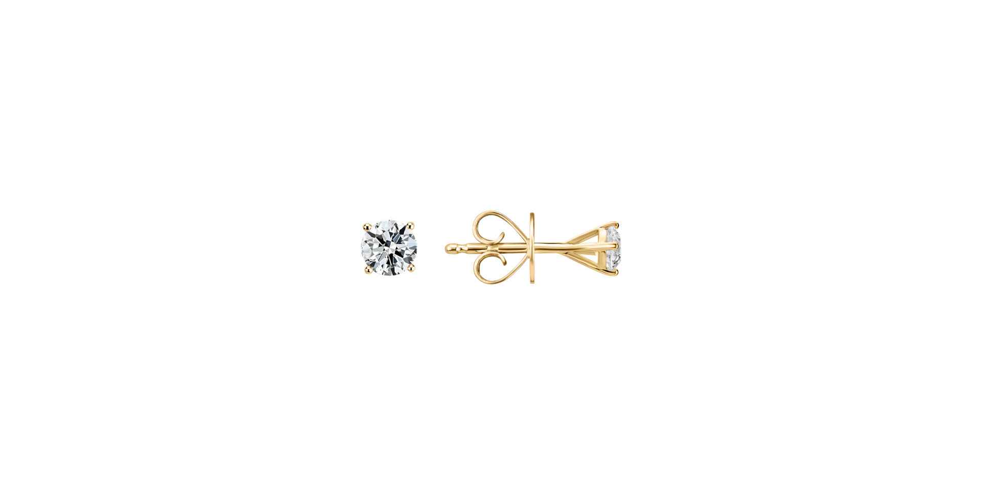 Náušnice s diamantom Essential Shine