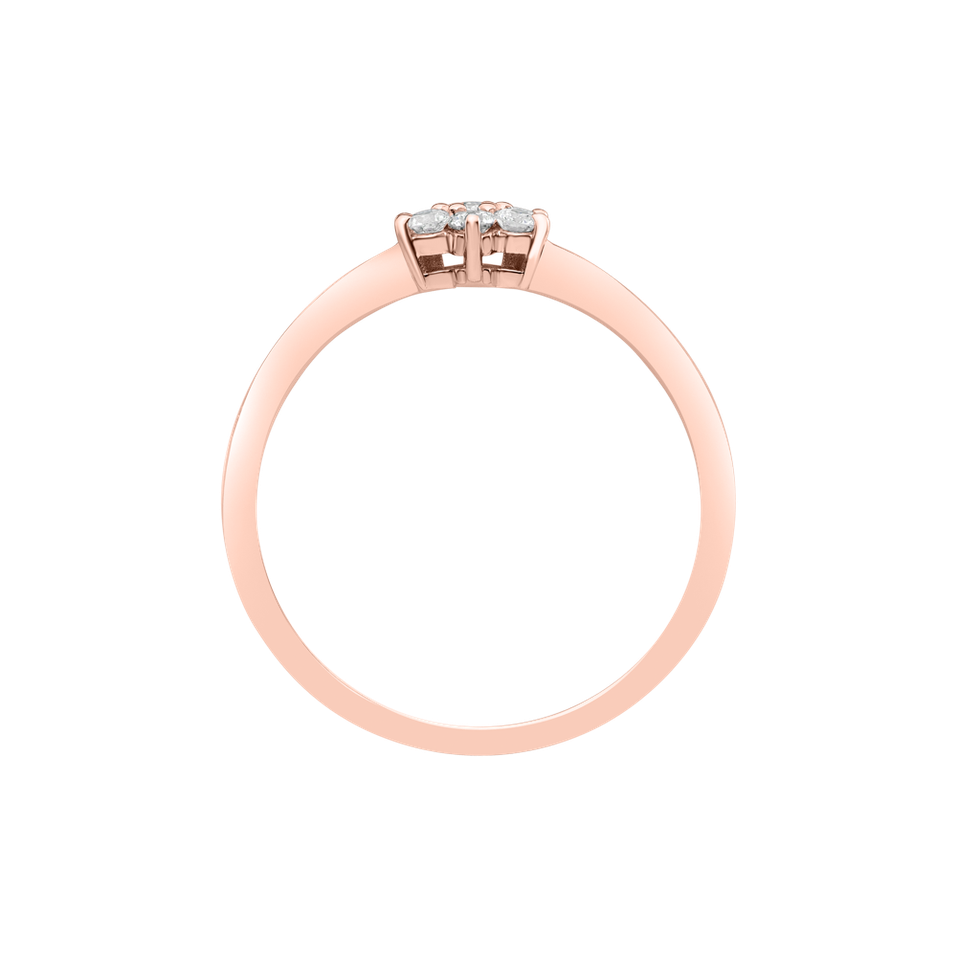 Prsteň s diamantmi Winter Star