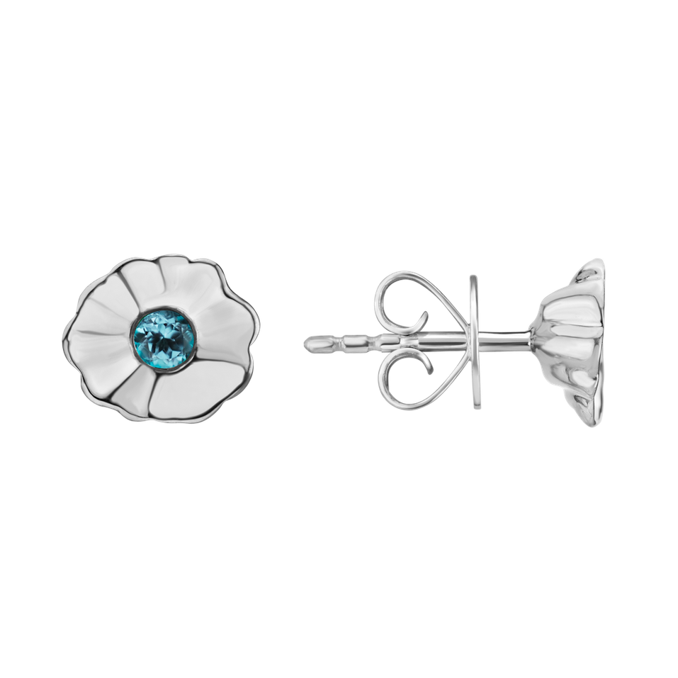 Náušnice s topásom Flowers